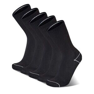 Champion Men's 10 Pairs Cushion Crew Black Socks